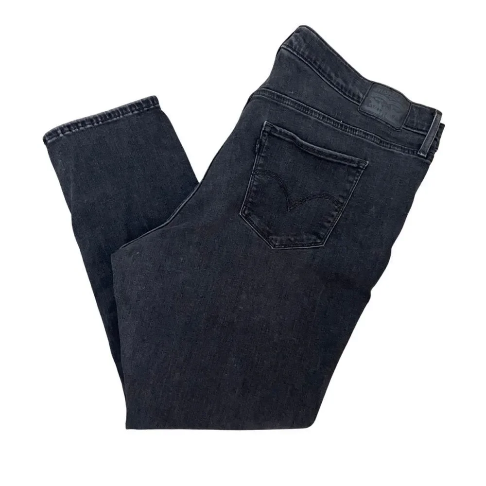 Levi’s 311 Shaping Skinny Mid Rise Jeans in Bloom Black Women’s Size 18W SHORT